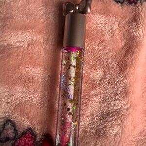 Pink Lip Gloss with Bow Cap